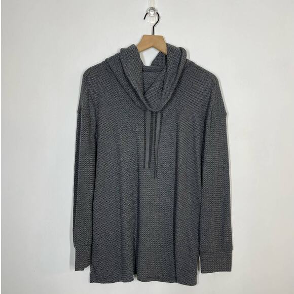 Lane Bryant Sweater Funnel Neck Gray Pullover Women's Plus Size 18/20 Metallic - Picture 1 of 9